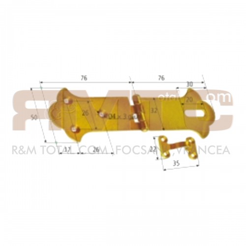 Zavor ornamental cu lacat pentru cufere