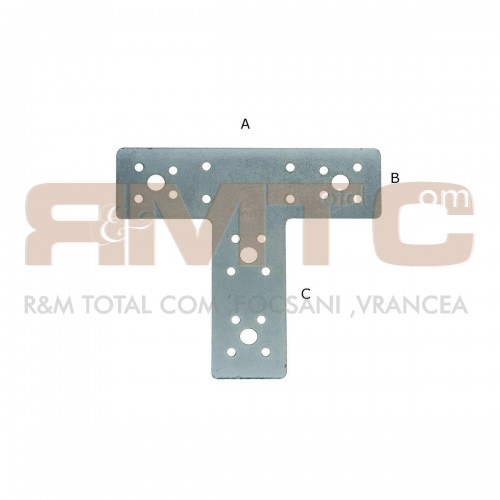Placa perforata tip T 160x45x100 mm