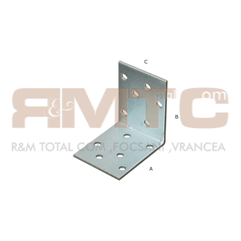 Coltar - L perforat 2mm 50x50x40x2 mm Coltar - L perforat 2mm 50x50x40x2 mm